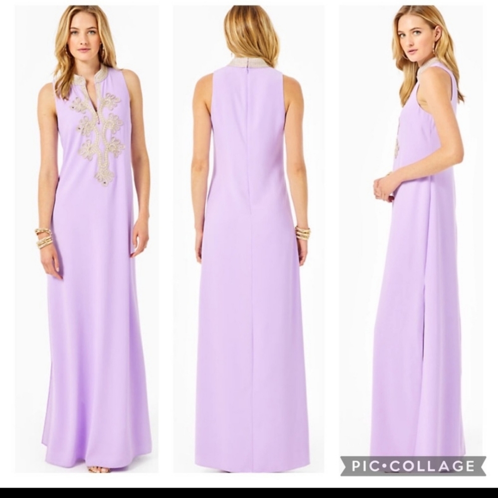 Lilly Pulitzer Jane Maxi Dress in Purple Iris size 6